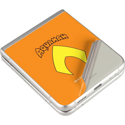 DC Comics Aquaman Classic Logo Galaxy Z Flip3 5G Skin