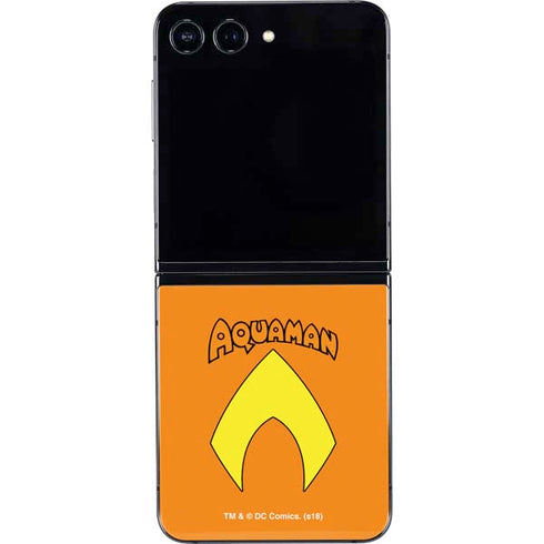 DC Comics Aquaman Classic Logo Galaxy Z Flip5 5G Skin