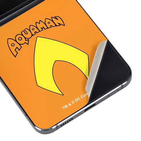 DC Comics Aquaman Classic Logo Galaxy Z Flip5 5G Skin