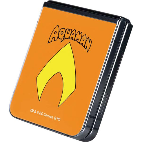 DC Comics Aquaman Classic Logo Galaxy Z Flip5 5G Skin