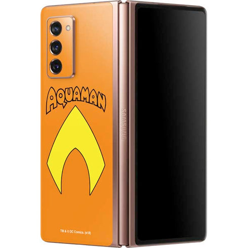 DC Comics Aquaman Classic Logo Galaxy Z Fold2 5G Skin