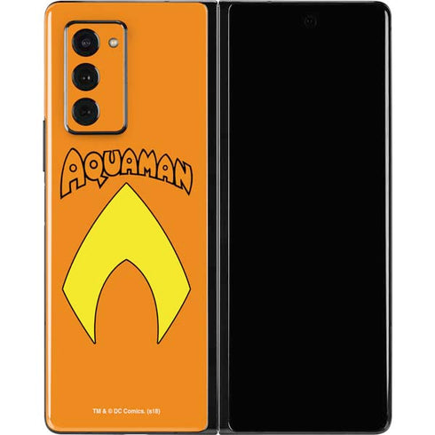 DC Comics Aquaman Classic Logo Galaxy Z Fold2 5G Skin