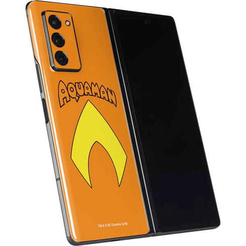 DC Comics Aquaman Classic Logo Galaxy Z Fold2 5G Skin