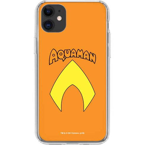 DC Comics Aquaman Classic Logo iPhone 11 Clear Case