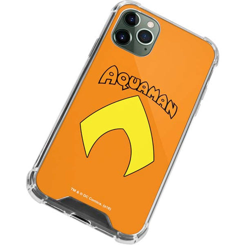 DC Comics Aquaman Classic Logo iPhone 11 Pro Max Clear Case