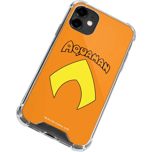 DC Comics Aquaman Classic Logo iPhone 12 Clear Case
