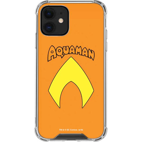 DC Comics Aquaman Classic Logo iPhone 12 Mini Clear Case