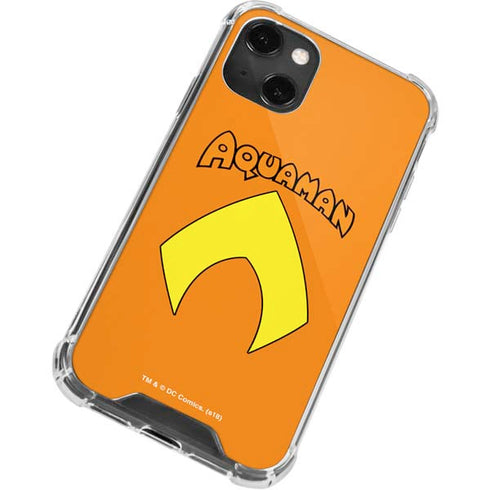 DC Comics Aquaman Classic Logo iPhone 13 Mini Clear Case