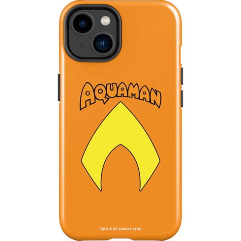 DC Comics Aquaman Classic Logo iPhone 14 Plus Impact Case