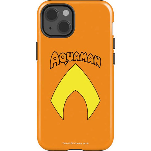 DC Comics Aquaman Classic Logo iPhone 15 Impact Case