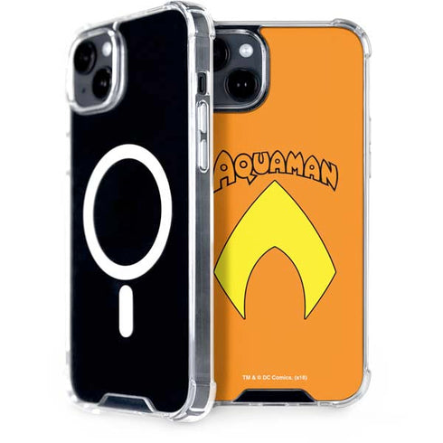 DC Comics Aquaman Classic Logo iPhone 15 Plus MagSafe Case