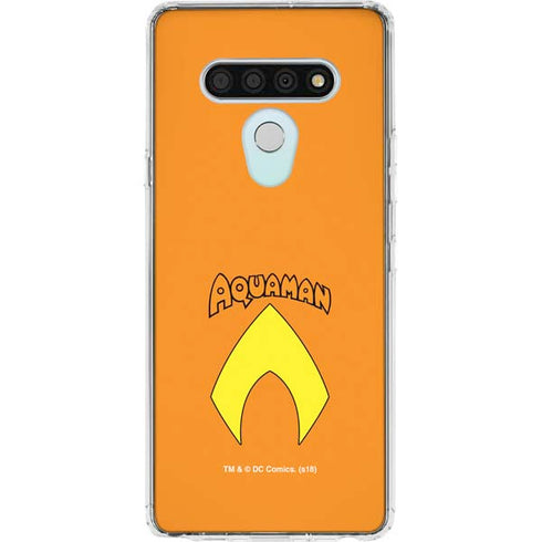 DC Comics Aquaman Classic Logo LG Stylo 6 Clear Case