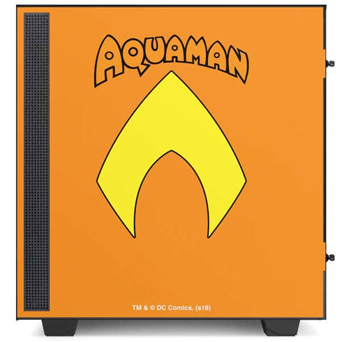 DC Comics Aquaman Classic Logo NZXT H510 Compact ATX Mid-Tower Case Skin