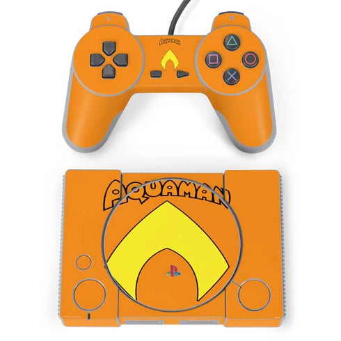 DC Comics Aquaman Classic Logo PlayStation Classic Bundle Skin