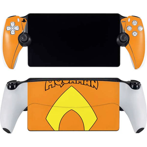 DC Comics Aquaman Classic Logo PlayStation Portal Remote Player Skin