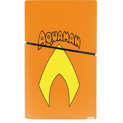 DC Comics Aquaman Classic Logo PS5 Slim Digital Edition Bundle Skin