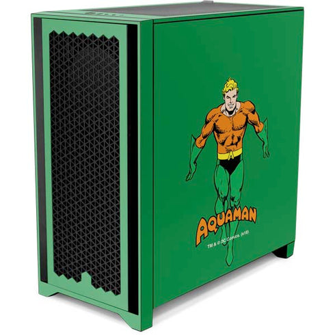 DC Comics Aquaman Classic Art Pose Corsair 4000D Tempered Glass Mid-Tower ATX Case Skin
