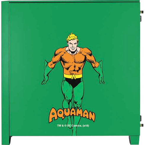 DC Comics Aquaman Classic Art Pose Corsair 4000D Tempered Glass Mid-Tower ATX Case Skin