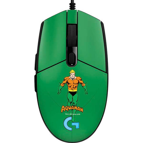 DC Comics Aquaman Classic Art Pose G203 Prodigy RGB Wired Gaming Mouse Skin