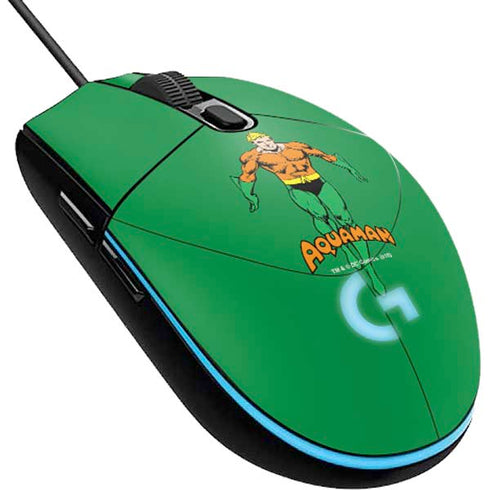 DC Comics Aquaman Classic Art Pose G203 Prodigy RGB Wired Gaming Mouse Skin