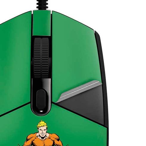 DC Comics Aquaman Classic Art Pose G203 Prodigy RGB Wired Gaming Mouse Skin