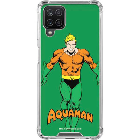 DC Comics Aquaman Classic Art Pose Galaxy A12 Clear Case