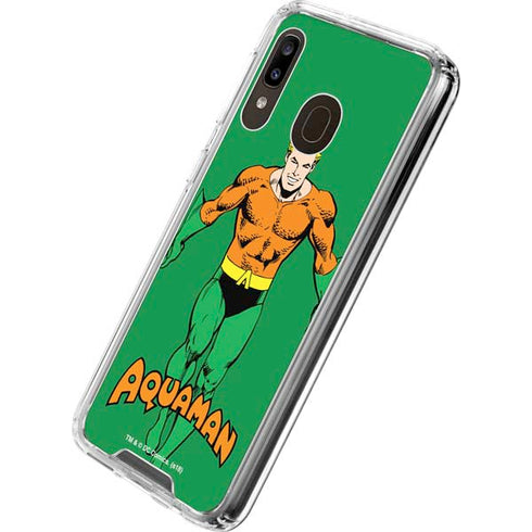DC Comics Aquaman Classic Art Pose Galaxy A30 Clear Case