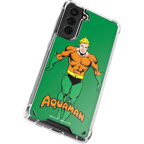 DC Comics Aquaman Classic Art Pose Galaxy S21 5G Clear Case