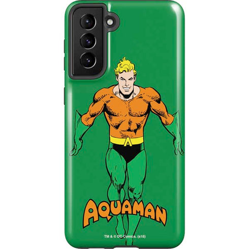 DC Comics Aquaman Classic Art Pose Galaxy S21 FE Pro Case
