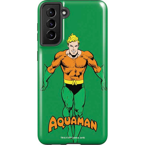 DC Comics Aquaman Classic Art Pose Galaxy S21 Plus 5G Pro Case