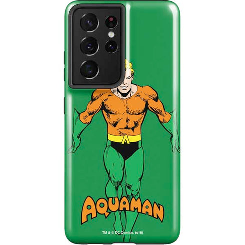DC Comics Aquaman Classic Art Pose Galaxy S21 Ultra 5G Pro Case