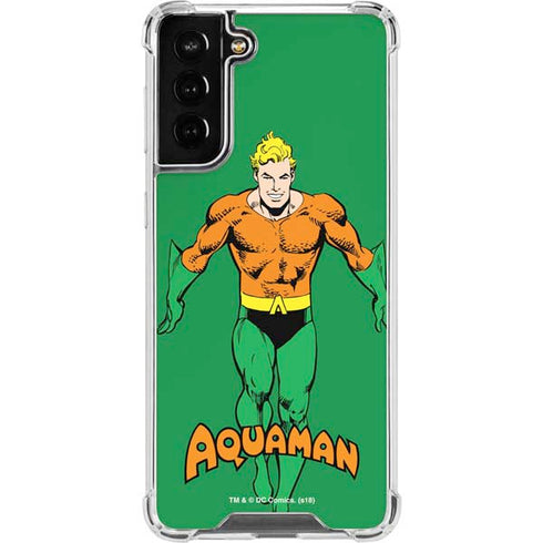 DC Comics Aquaman Classic Art Pose Galaxy S22 Plus Clear Case