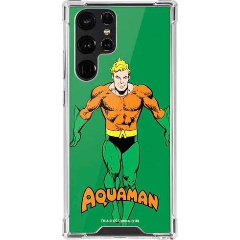 DC Comics Aquaman Classic Art Pose Galaxy S22 Ultra Clear Case