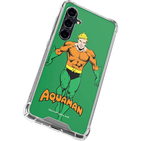 DC Comics Aquaman Classic Art Pose Galaxy S23 FE Clear Case