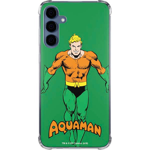 DC Comics Aquaman Classic Art Pose Galaxy S24 Clear Case