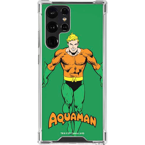 DC Comics Aquaman Classic Art Pose Galaxy S24 Ultra Clear Case