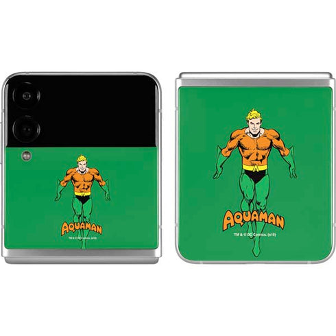 DC Comics Aquaman Classic Art Pose Galaxy Z Flip4 5G Skin