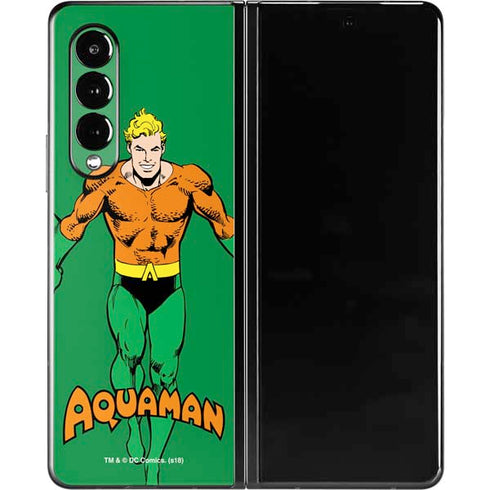 DC Comics Aquaman Classic Art Pose Galaxy Z Fold3 5G Skin