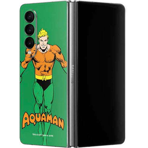 DC Comics Aquaman Classic Art Pose Galaxy Z Fold4 5G Skin