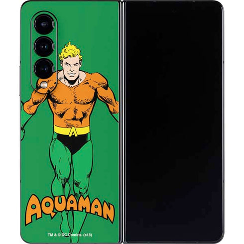 DC Comics Aquaman Classic Art Pose Galaxy Z Fold4 5G Skin