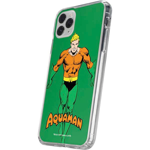 DC Comics Aquaman Classic Art Pose iPhone 11 Pro Clear Case