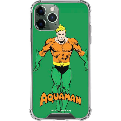DC Comics Aquaman Classic Art Pose iPhone 11 Pro Max Clear Case