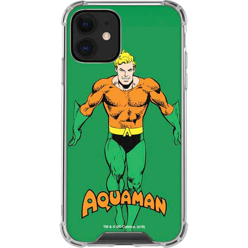 DC Comics Aquaman Classic Art Pose iPhone 12 Clear Case