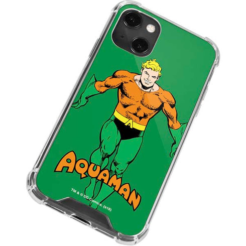 DC Comics Aquaman Classic Art Pose iPhone 13 Mini Clear Case