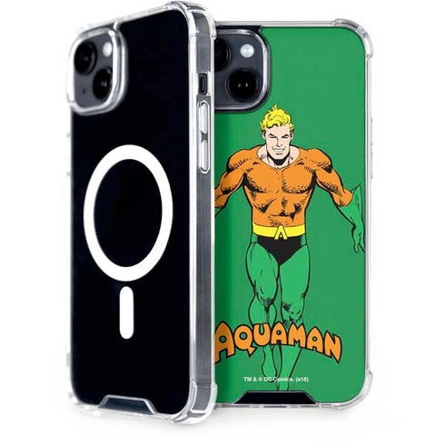 DC Comics Aquaman Classic Art Pose iPhone 15 Plus MagSafe Case
