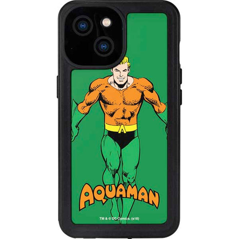 DC Comics Aquaman Classic Art Pose iPhone 15 Waterproof Case