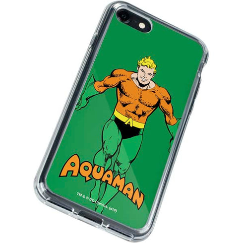 DC Comics Aquaman Classic Art Pose iPhone SE (2nd & 3rd Gen) Clear Case
