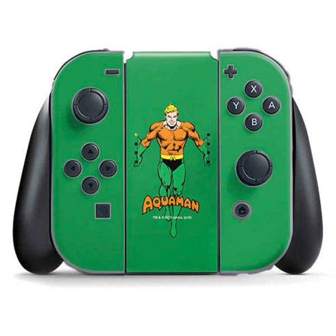 DC Comics Aquaman Classic Art Pose Nintendo Switch (2017-2021) Joy-Con Controller Skin