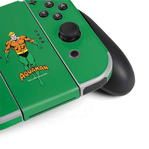 DC Comics Aquaman Classic Art Pose Nintendo Switch OLED (2021) Skin