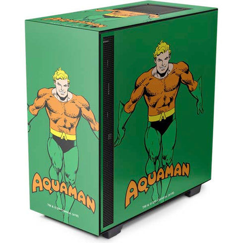 DC Comics Aquaman Classic Art Pose NZXT H510 Compact ATX Mid-Tower Case Skin